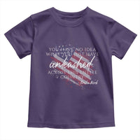 Charlie Kirk Memorial Toddler T Shirt Erika Kirk Quote Patriotism Faith Gods Merciful Love - Wonder Print Shop