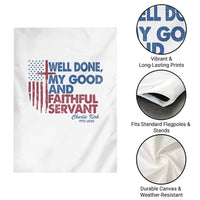 Charlie Kirk Garden Flag Fear Not Mens Christian Memorial Tribute Charlie Cross US Flag - Wonder Print Shop