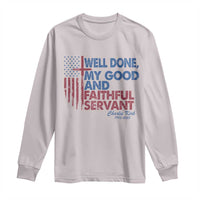 Charlie Kirk Long Sleeve Shirt Fear Not Mens Christian Memorial Tribute Charlie Cross US Flag - Wonder Print Shop