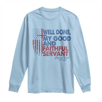Charlie Kirk Long Sleeve Shirt Fear Not Mens Christian Memorial Tribute Charlie Cross US Flag - Wonder Print Shop