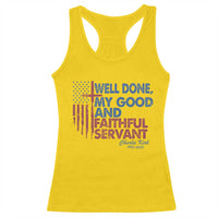 Charlie Kirk Racerback Tank Top Fear Not Mens Christian Memorial Tribute Charlie Cross US Flag - Wonder Print Shop