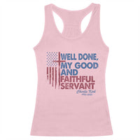 Charlie Kirk Racerback Tank Top Fear Not Mens Christian Memorial Tribute Charlie Cross US Flag - Wonder Print Shop