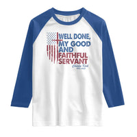 Charlie Kirk Raglan Shirt Fear Not Mens Christian Memorial Tribute Charlie Cross US Flag - Wonder Print Shop