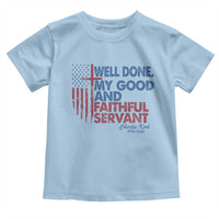Charlie Kirk Toddler T Shirt Fear Not Mens Christian Memorial Tribute Charlie Cross US Flag - Wonder Print Shop