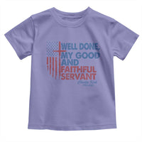 Charlie Kirk Toddler T Shirt Fear Not Mens Christian Memorial Tribute Charlie Cross US Flag - Wonder Print Shop