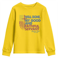Charlie Kirk Youth Sweatshirt Fear Not Mens Christian Memorial Tribute Charlie Cross US Flag - Wonder Print Shop