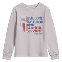 Charlie Kirk Youth Sweatshirt Fear Not Mens Christian Memorial Tribute Charlie Cross US Flag - Wonder Print Shop