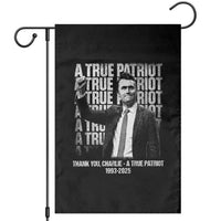 Charlie Kirk Freedom Garden Flag Vintage A True Patriot Patriotic American - Wonder Print Shop