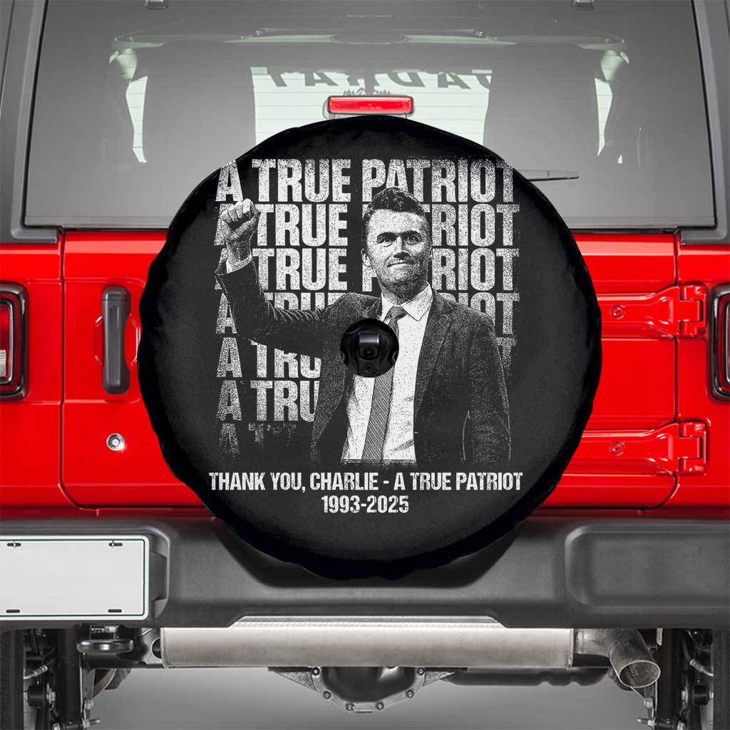Charlie Kirk Freedom Spare Tire Cover Vintage A True Patriot Patriotic American - Wonder Print Shop