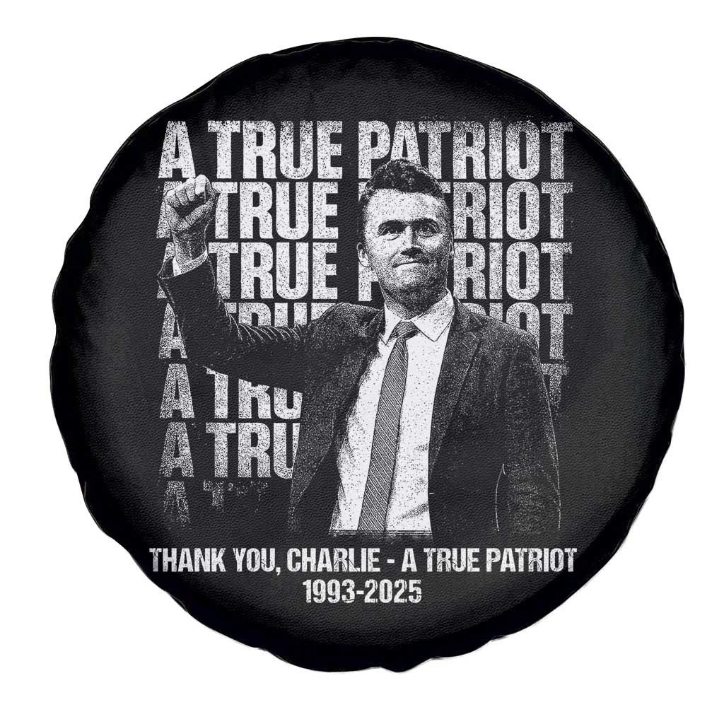 Charlie Kirk Freedom Spare Tire Cover Vintage A True Patriot Patriotic American - Wonder Print Shop