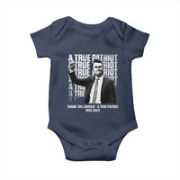 Charlie Kirk Freedom Baby Onesie Vintage A True Patriot Patriotic American - Wonder Print Shop