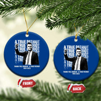 Charlie Kirk Freedom Ceramic Ornament Vintage A True Patriot Patriotic American - Wonder Print Shop
