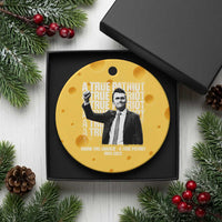 Charlie Kirk Freedom Ceramic Ornament Vintage A True Patriot Patriotic American - Wonder Print Shop