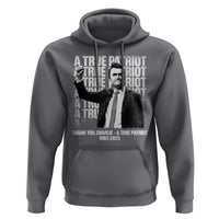 Charlie Kirk Freedom Hoodie Vintage A True Patriot Patriotic American - Wonder Print Shop