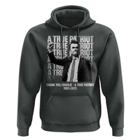 Charlie Kirk Freedom Hoodie Vintage A True Patriot Patriotic American - Wonder Print Shop