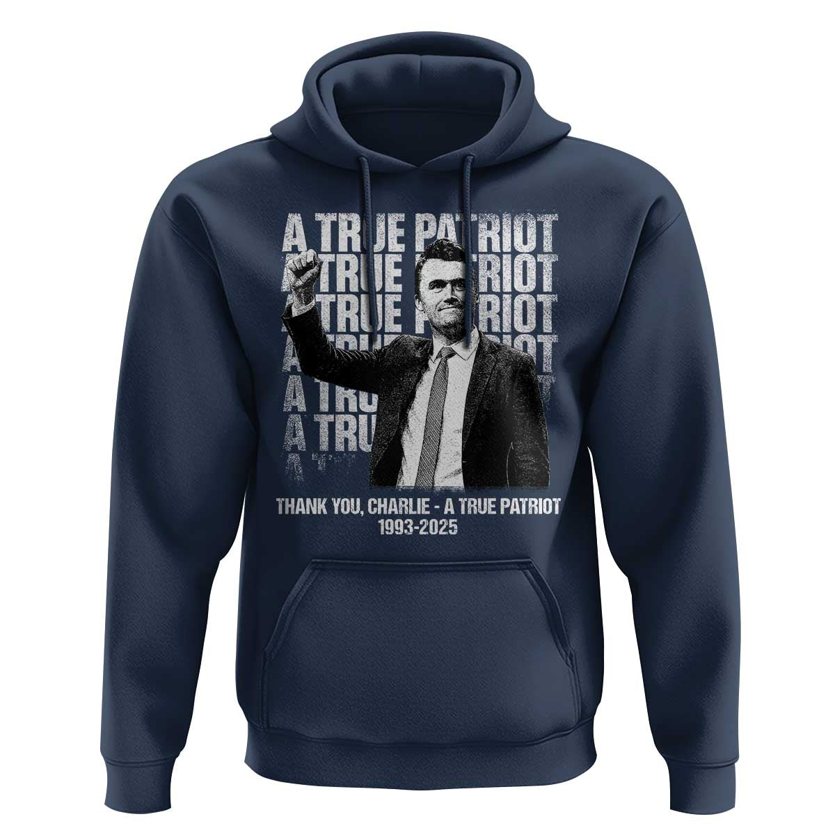 Charlie Kirk Freedom Hoodie Vintage A True Patriot Patriotic American - Wonder Print Shop