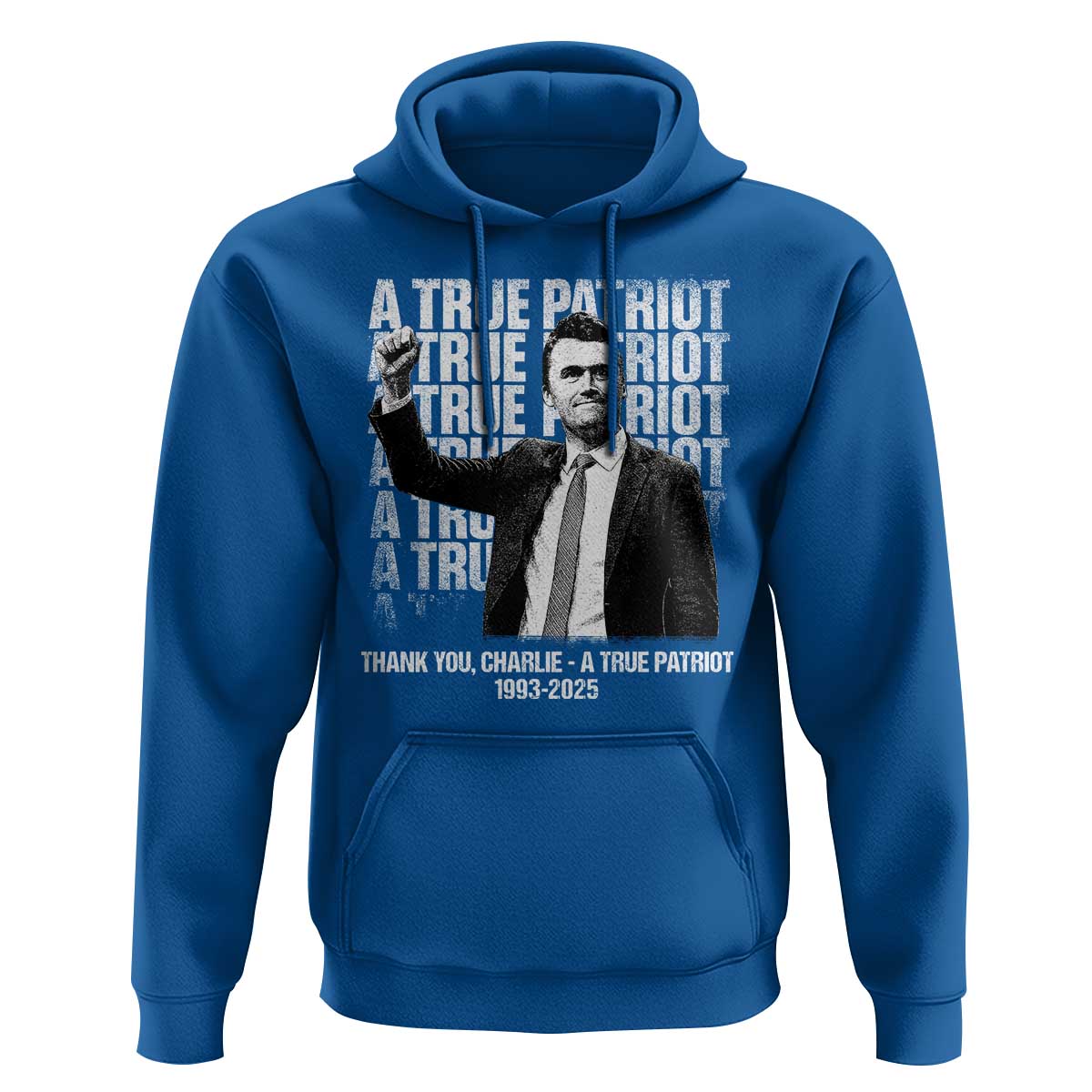 Charlie Kirk Freedom Hoodie Vintage A True Patriot Patriotic American - Wonder Print Shop