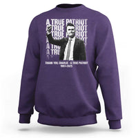 Charlie Kirk Freedom Sweatshirt Vintage A True Patriot Patriotic American - Wonder Print Shop