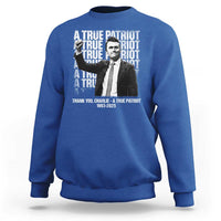 Charlie Kirk Freedom Sweatshirt Vintage A True Patriot Patriotic American - Wonder Print Shop
