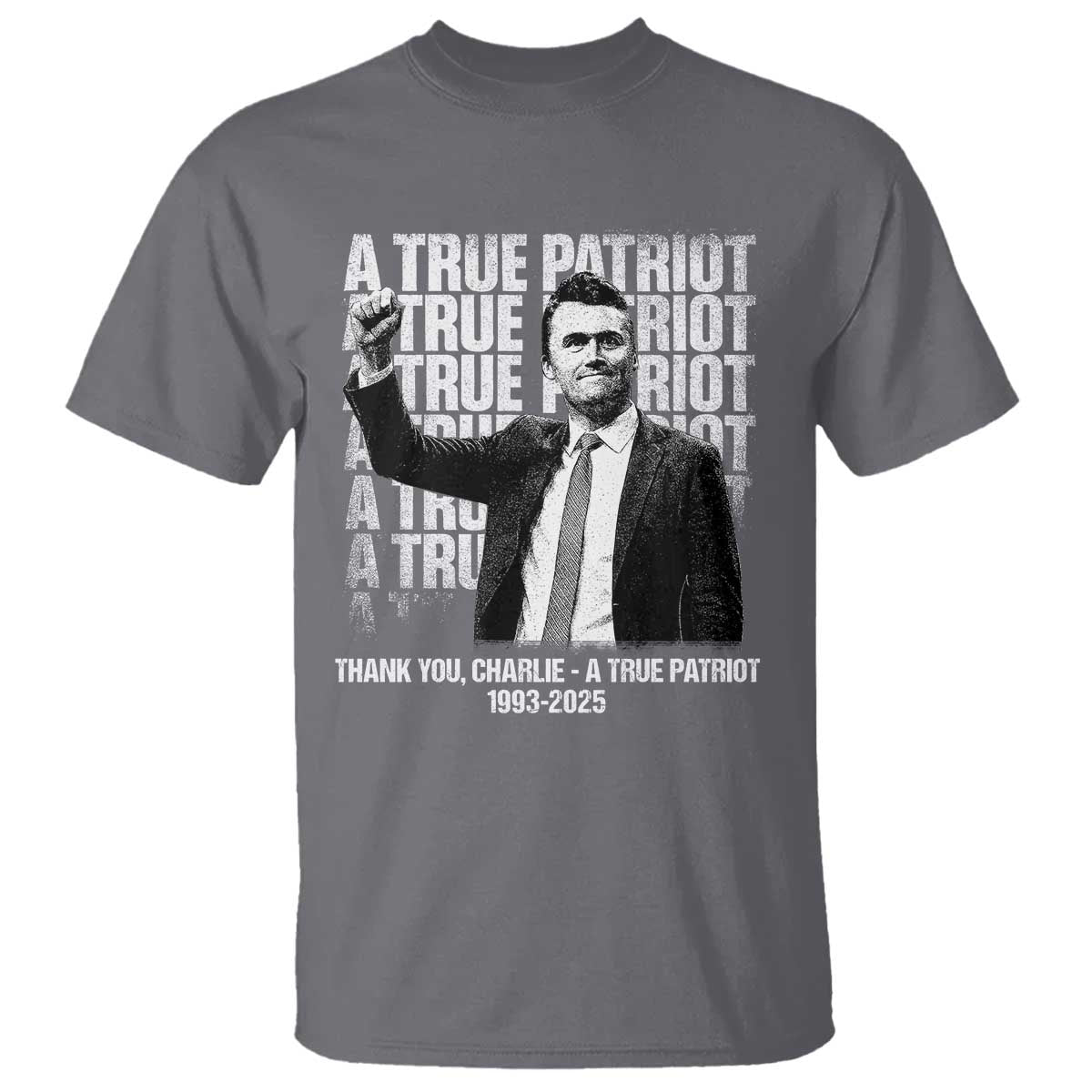 Charlie Kirk Freedom T Shirt Vintage A True Patriot Patriotic American - Wonder Print Shop