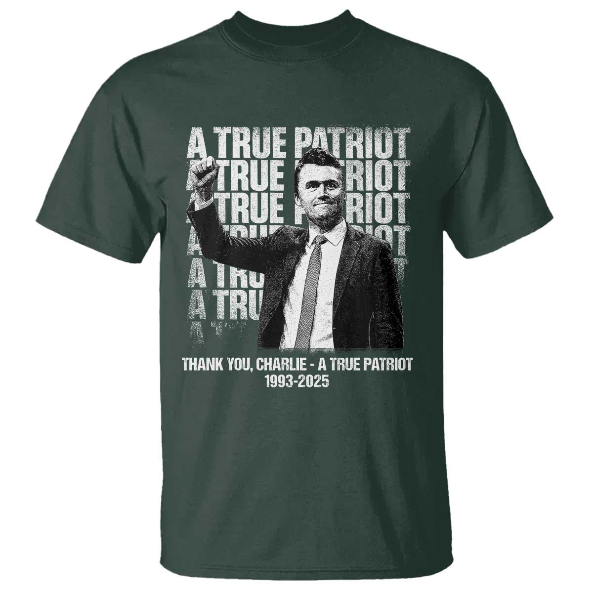 Charlie Kirk Freedom T Shirt Vintage A True Patriot Patriotic American - Wonder Print Shop