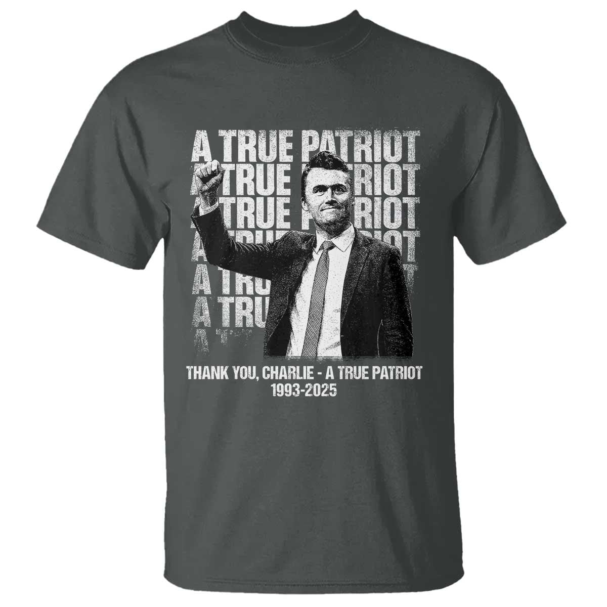 Charlie Kirk Freedom T Shirt Vintage A True Patriot Patriotic American - Wonder Print Shop