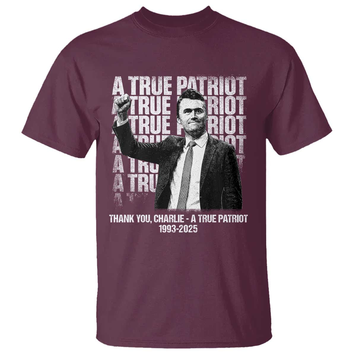 Charlie Kirk Freedom T Shirt Vintage A True Patriot Patriotic American - Wonder Print Shop