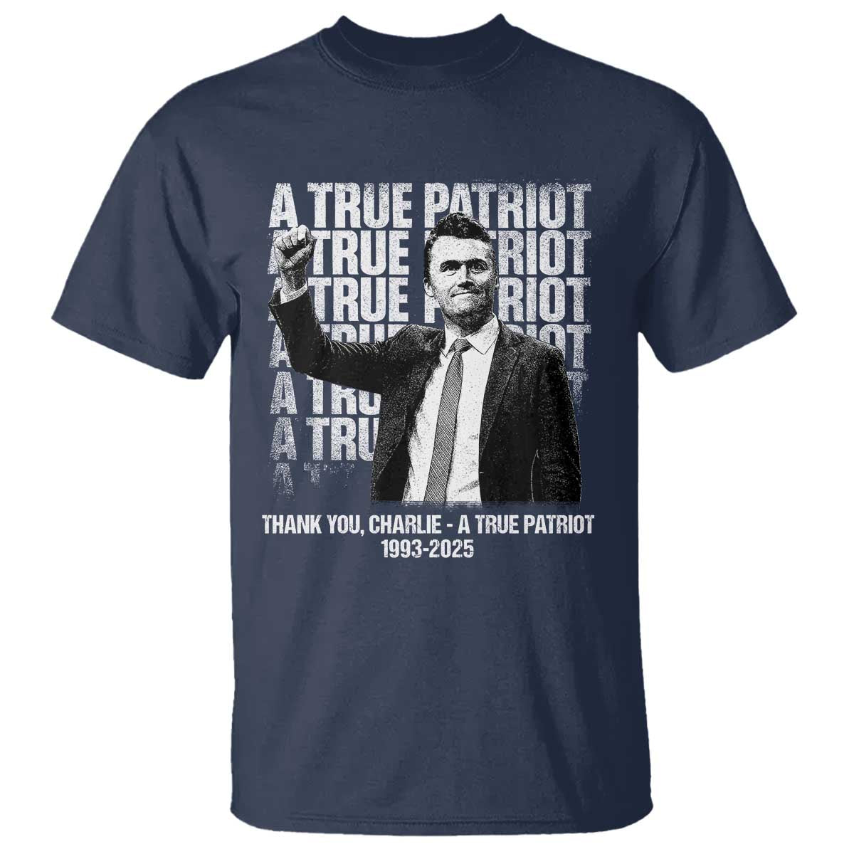 Charlie Kirk Freedom T Shirt Vintage A True Patriot Patriotic American - Wonder Print Shop
