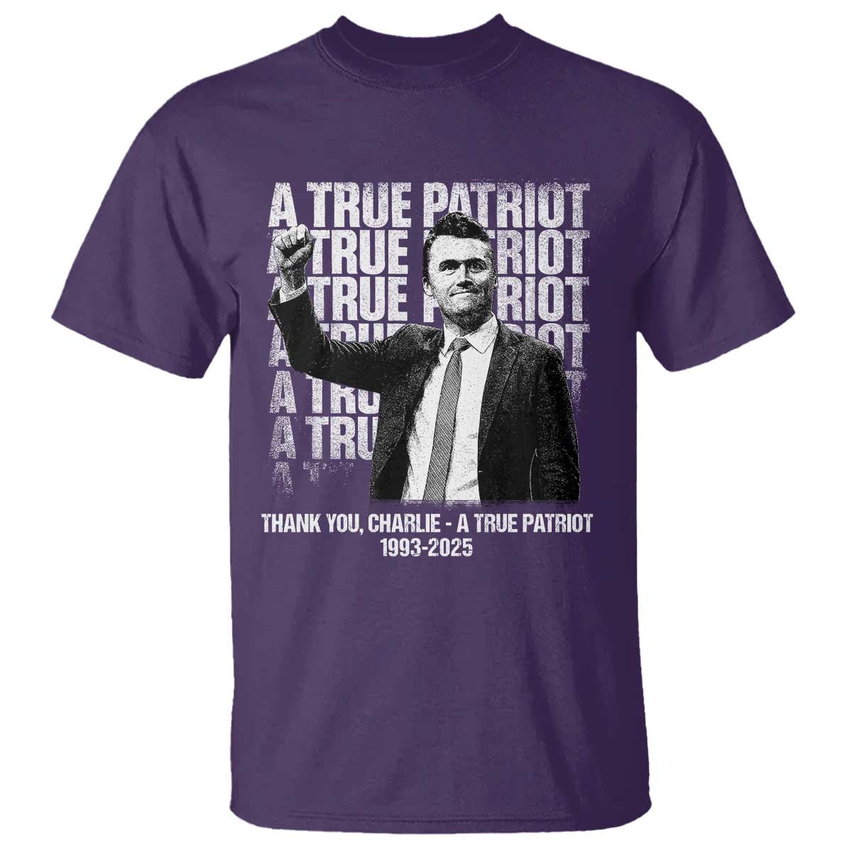 Charlie Kirk Freedom T Shirt Vintage A True Patriot Patriotic American - Wonder Print Shop
