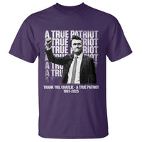 Charlie Kirk Freedom T Shirt Vintage A True Patriot Patriotic American - Wonder Print Shop