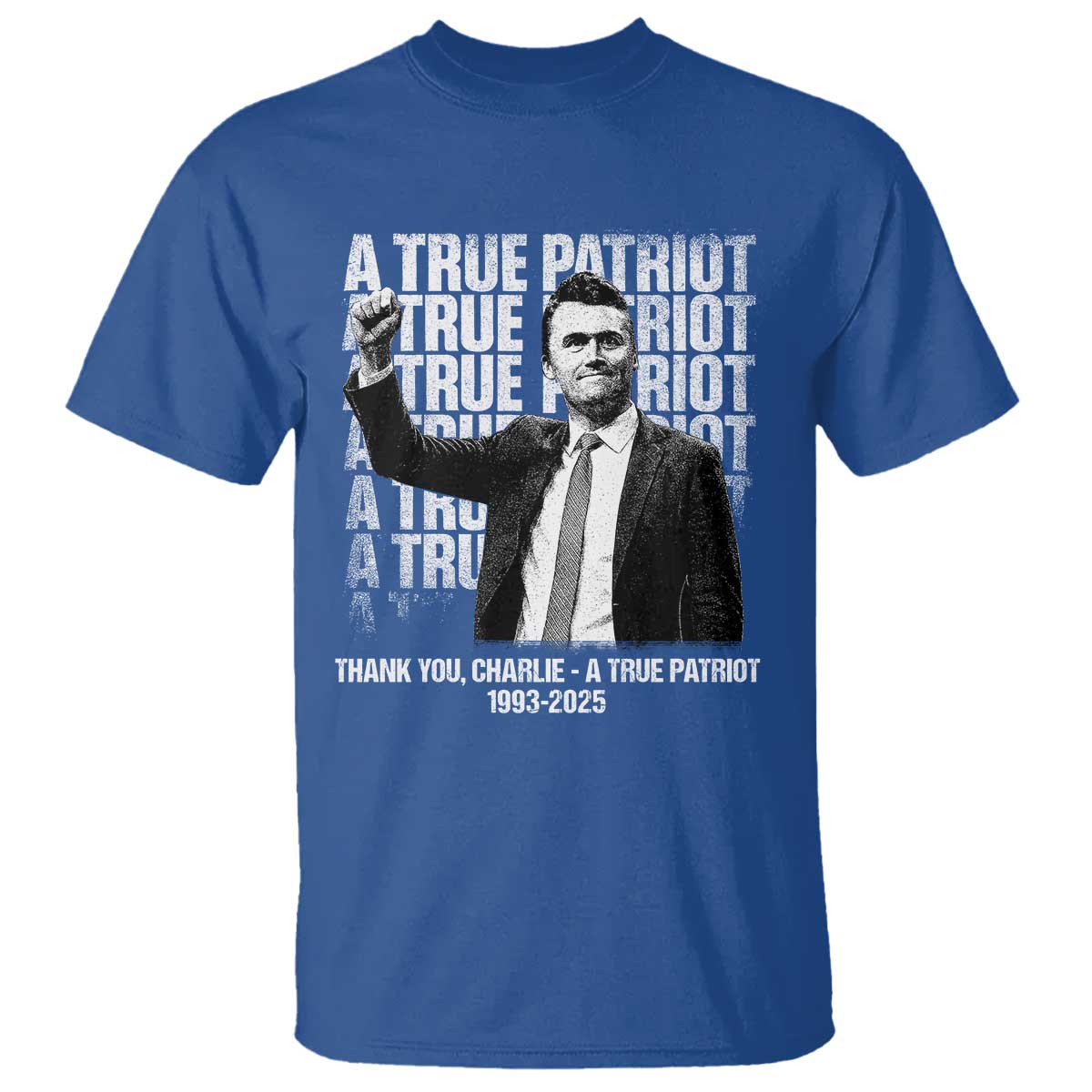 Charlie Kirk Freedom T Shirt Vintage A True Patriot Patriotic American - Wonder Print Shop