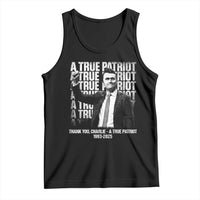 Charlie Kirk Freedom Tank Top Vintage A True Patriot Patriotic American - Wonder Print Shop
