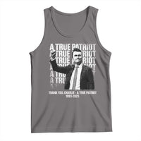 Charlie Kirk Freedom Tank Top Vintage A True Patriot Patriotic American - Wonder Print Shop