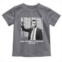 Charlie Kirk Freedom Toddler T Shirt Vintage A True Patriot Patriotic American - Wonder Print Shop