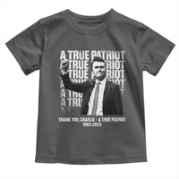 Charlie Kirk Freedom Toddler T Shirt Vintage A True Patriot Patriotic American - Wonder Print Shop