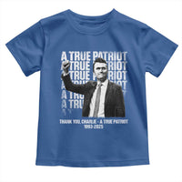 Charlie Kirk Freedom Toddler T Shirt Vintage A True Patriot Patriotic American - Wonder Print Shop