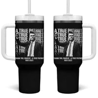 Charlie Kirk Freedom Tumbler With Handle Vintage A True Patriot Patriotic American - Wonder Print Shop