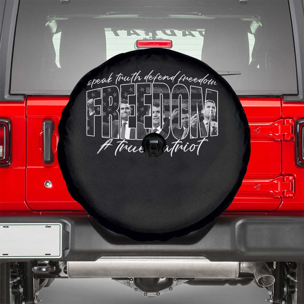 Charlie Kirk Freedom Spare Tire Cover A True Patriot Patriotic American - Wonder Print Shop