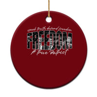 Charlie Kirk Freedom Ceramic Ornament A True Patriot Patriotic American - Wonder Print Shop