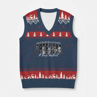 Charlie Kirk Freedom V-Neck Knit Sweater Vest A True Patriot Patriotic American - Wonder Print Shop