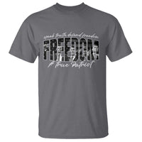 Charlie Kirk Freedom T Shirt A True Patriot Patriotic American - Wonder Print Shop