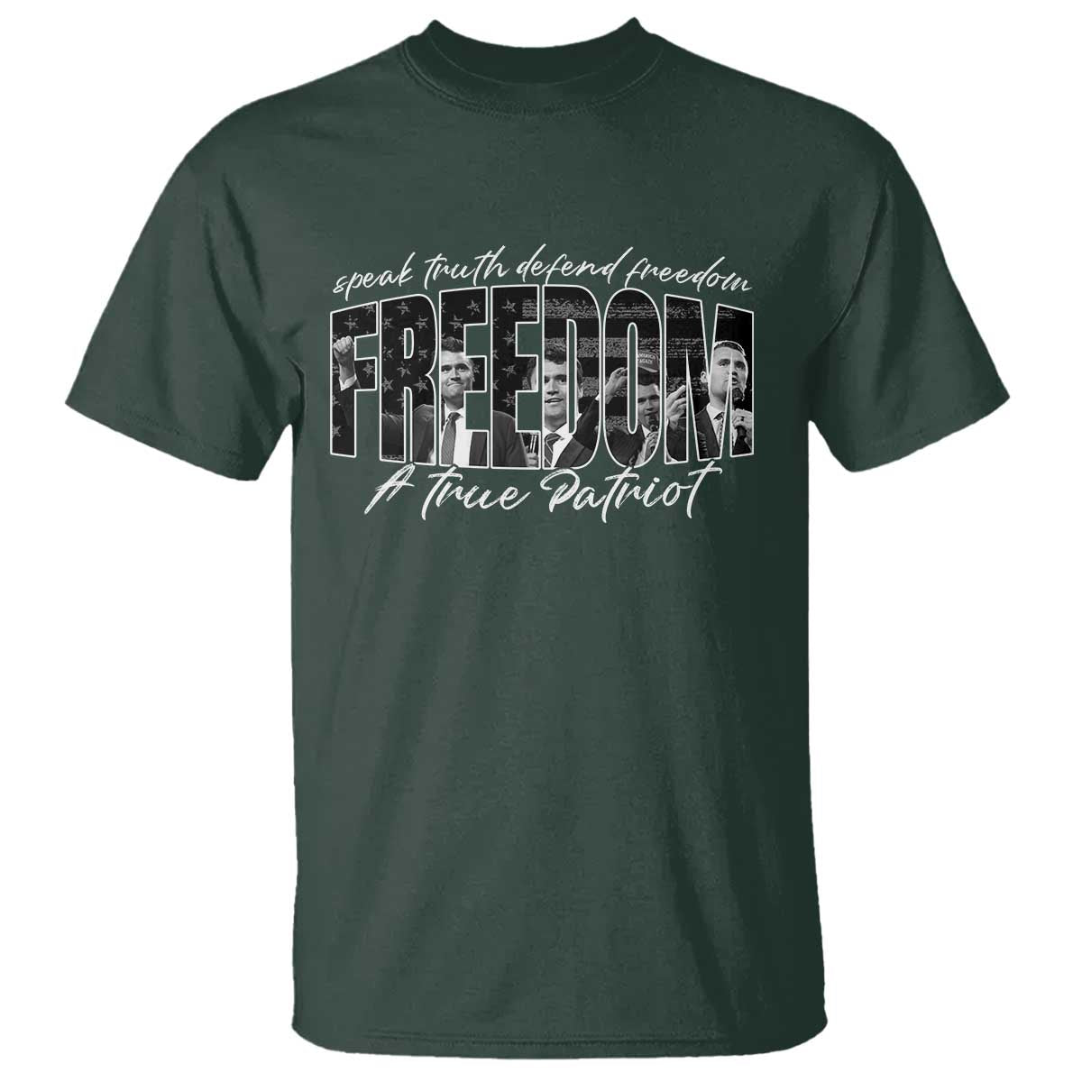 Charlie Kirk Freedom T Shirt A True Patriot Patriotic American - Wonder Print Shop