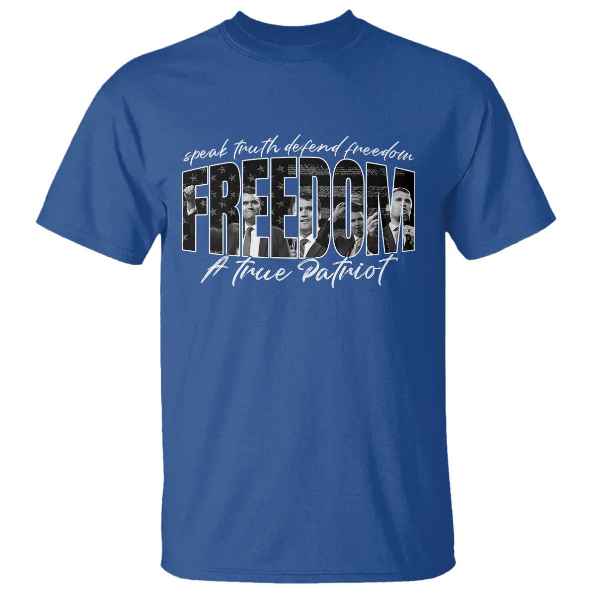 Charlie Kirk Freedom T Shirt A True Patriot Patriotic American - Wonder Print Shop