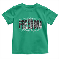 Charlie Kirk Freedom Toddler T Shirt A True Patriot Patriotic American - Wonder Print Shop