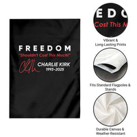 Charlie Kirk Memorial Garden Flag Freedom Shouldnt Cost This Much - Wonder Print Shop