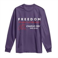 Charlie Kirk Memorial Long Sleeve Shirt Freedom Shouldnt Cost This Much - Wonder Print Shop