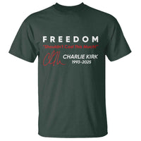 Charlie Kirk Memorial T Shirt Freedom Shouldnt Cost This Much - Wonder Print Shop