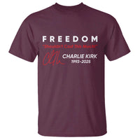Charlie Kirk Memorial T Shirt Freedom Shouldnt Cost This Much - Wonder Print Shop