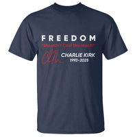 Charlie Kirk Memorial T Shirt Freedom Shouldnt Cost This Much - Wonder Print Shop