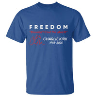 Charlie Kirk Memorial T Shirt Freedom Shouldnt Cost This Much - Wonder Print Shop